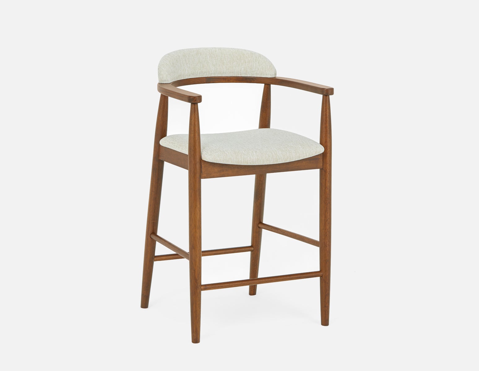 JOSY - tabouret de comptoir du milieu du siècle 66 cm - Beige