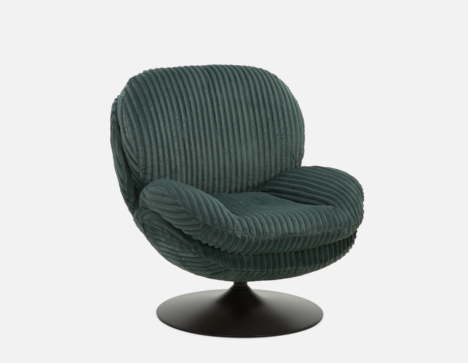 ROUSSEAU - chaise d'appoint en velours côtelé - Vert