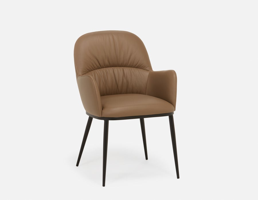 VERONICA chaise de salle à manger contemporaine 100% cuir undefined