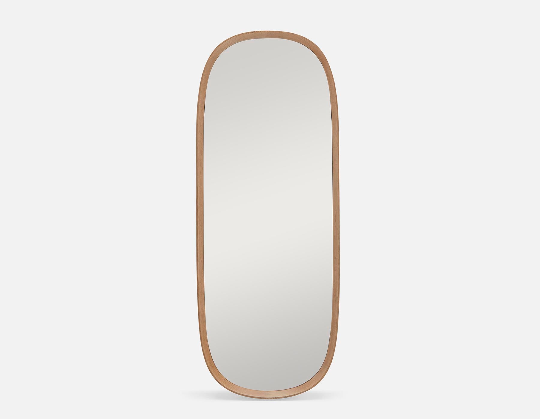 DONTE - miroir avec cadre en bois de chêne 45 cm x 115 cm - Chêne