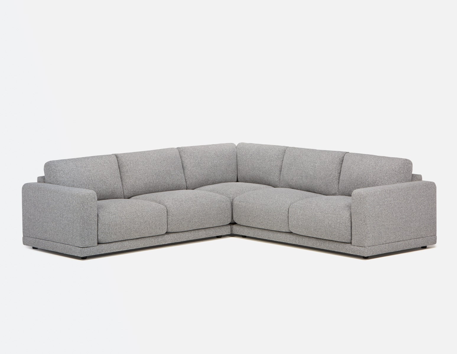 GAETA - canapé d'angle contemporain - Gris