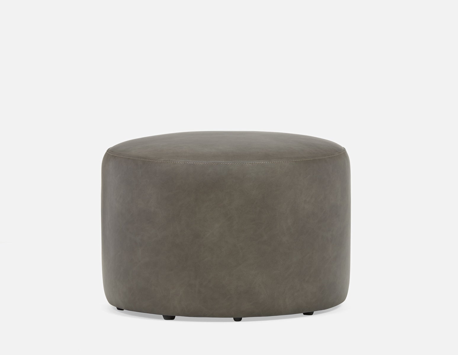 VASTO - pouf en cuir vegan - Gris