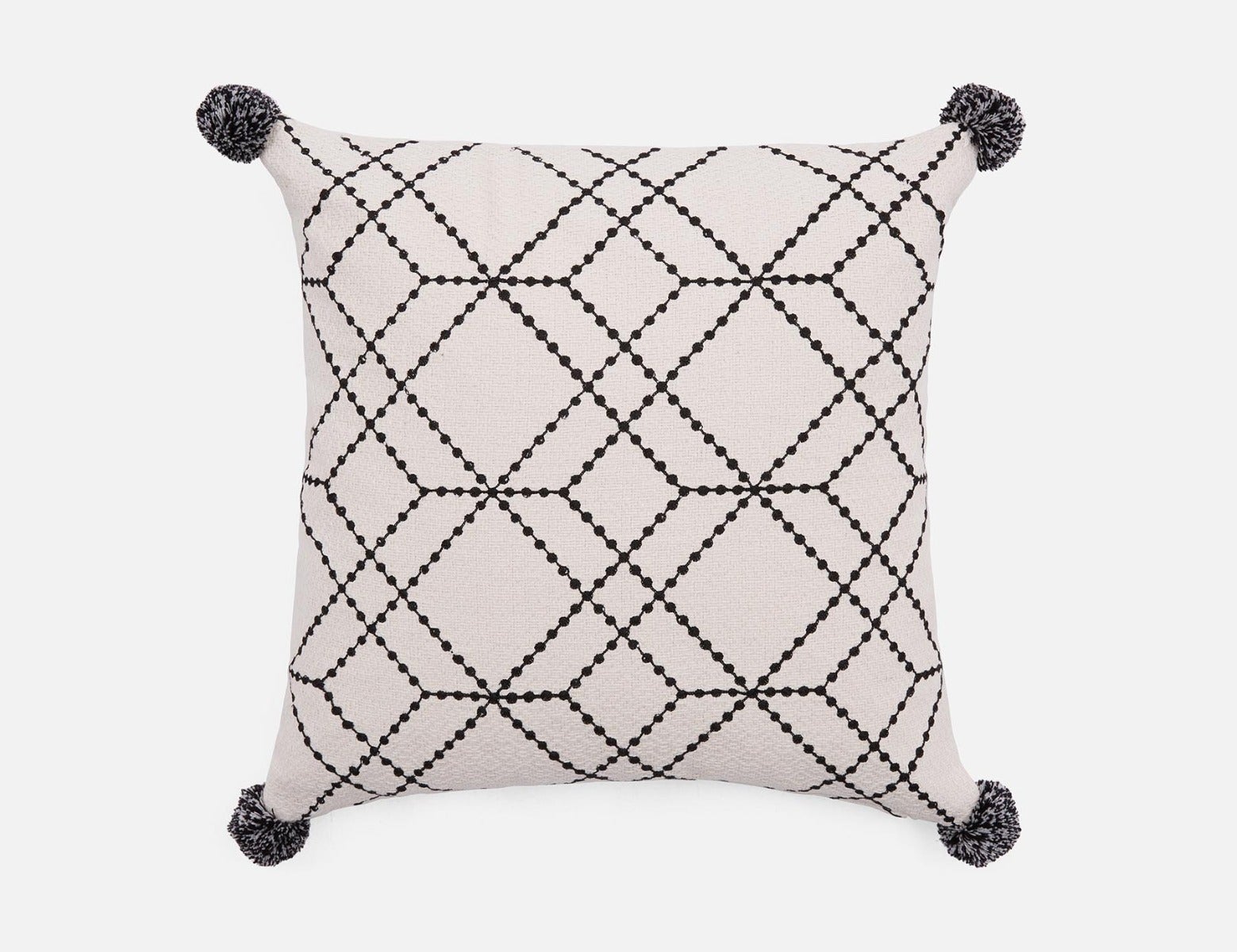 ALO - coussin 45cm x 45cm - Noir/blanc