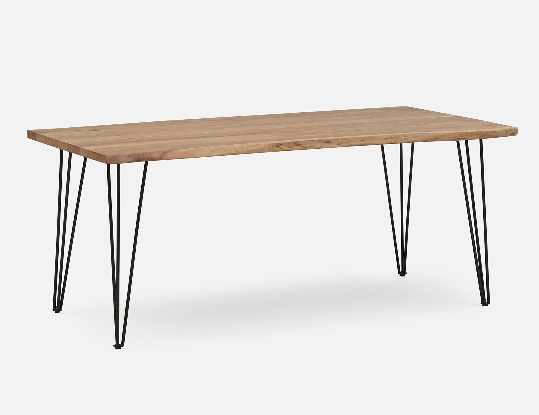 RENO - table en bois d'acacia massif 180 cm - Naturel
