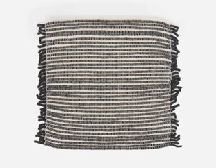 ISABELA - coussin de sol 50x50x10cm - Noir