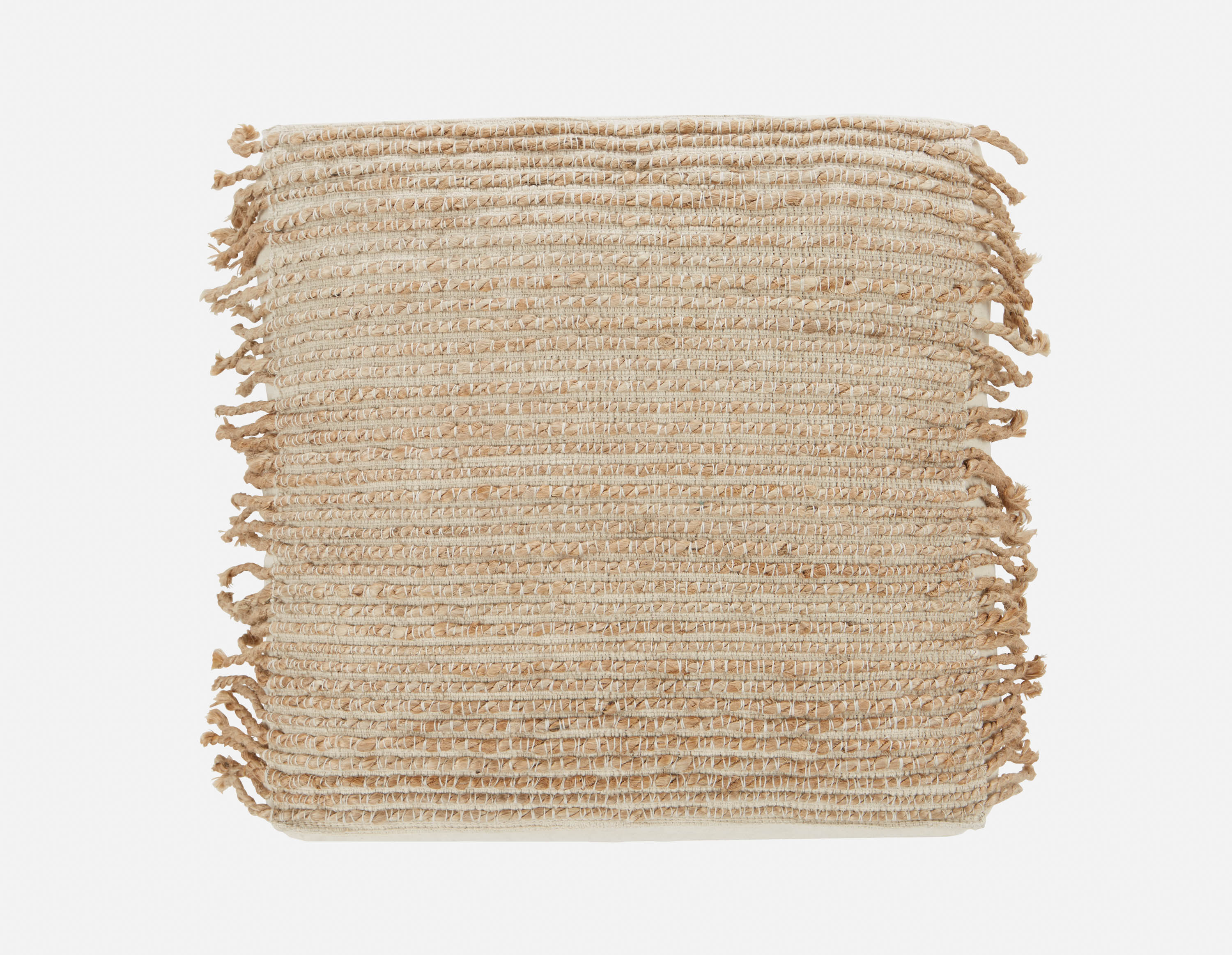 ISABELA - coussin de sol 50x50x10cm - Naturel