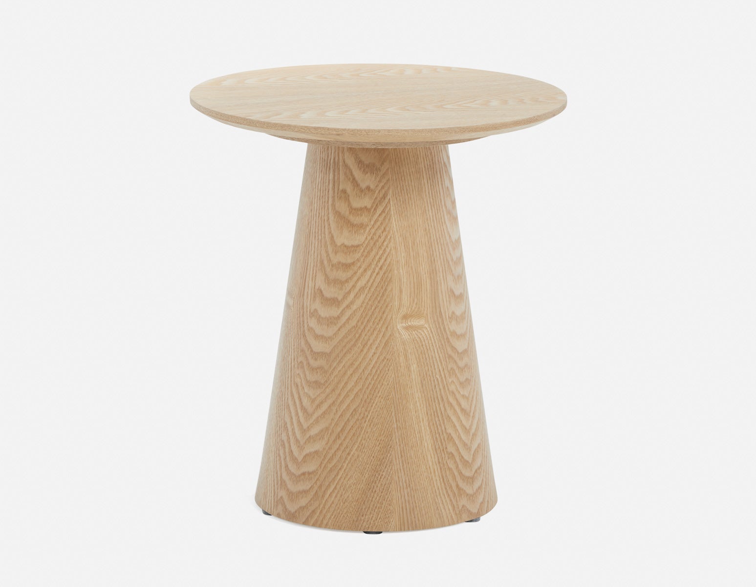 SORENO - table d'appoint ronde contemporaine minimaliste 45 cm - Naturel