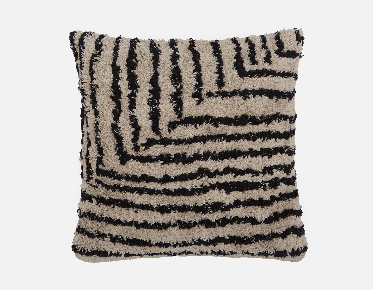MYLES - coussin  45 cm x 45 cm - Noir/blanc