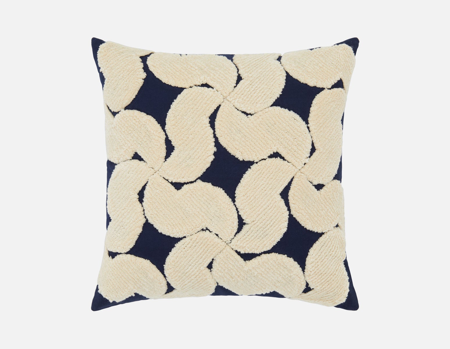 ALARA - coussin 45cm x 45cm - Bleu foncé