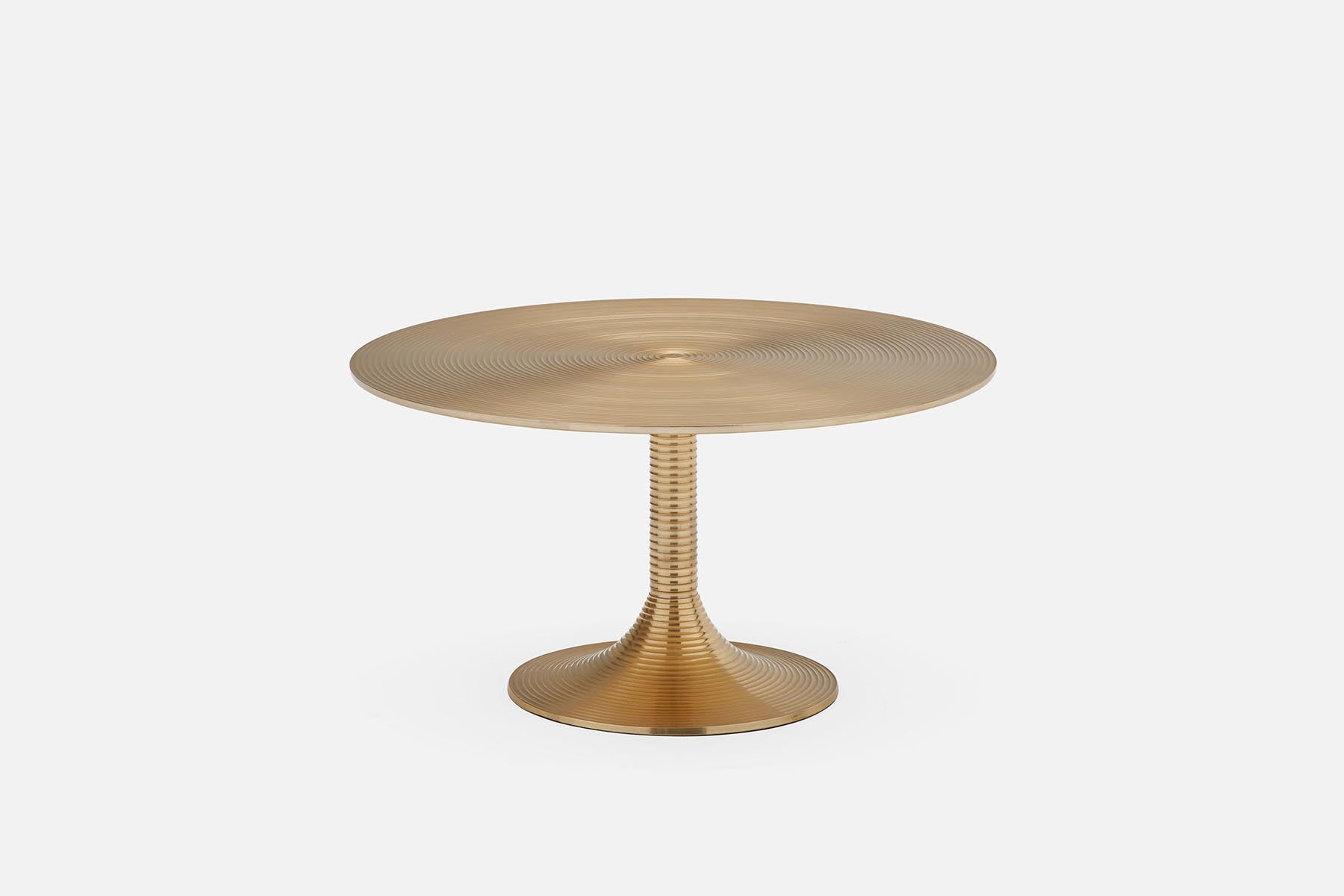 SPIRA - table basse en aluminium 77 cm - Or