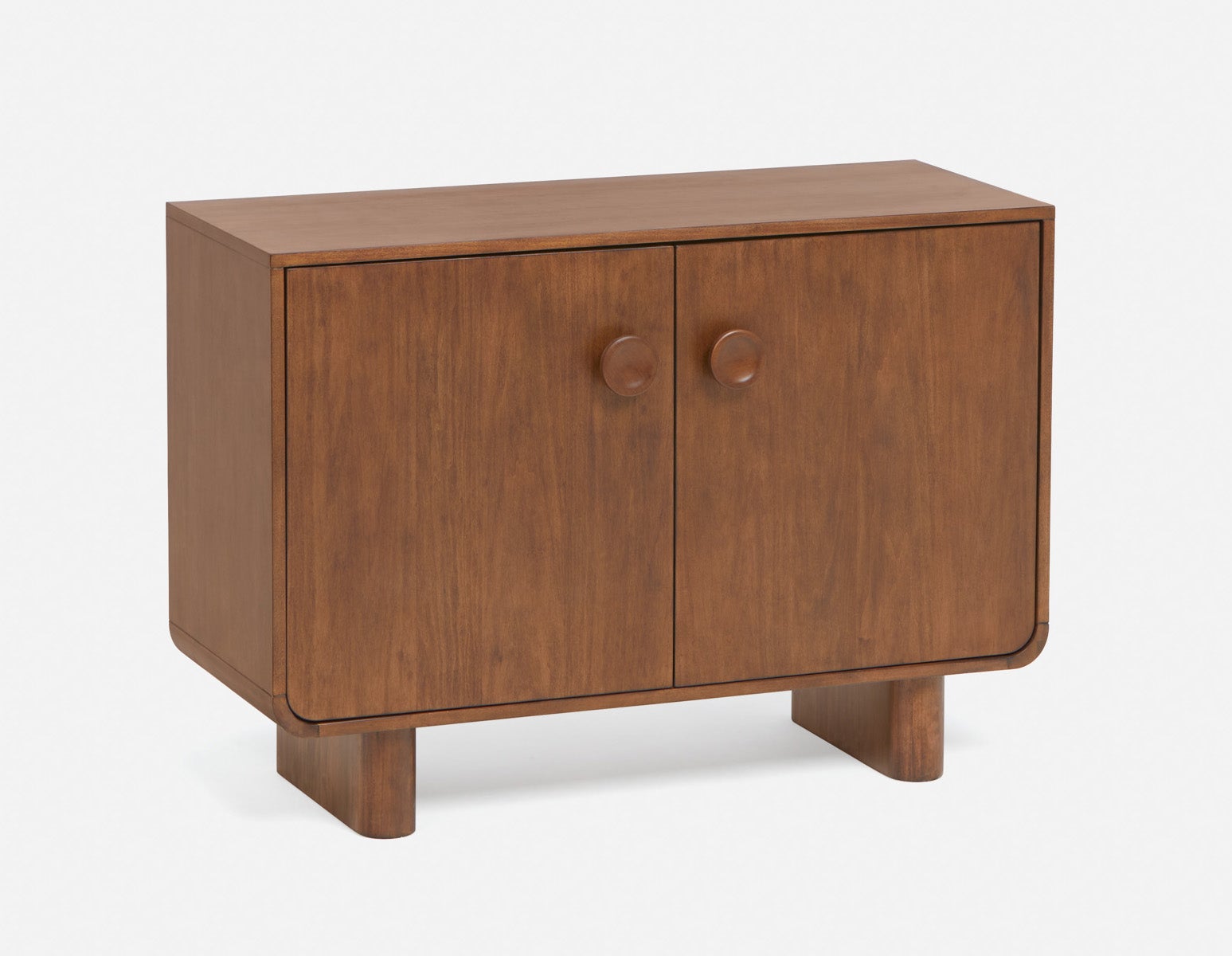 PALMO - buffet à 2 portes rétro-moderne - Noyer