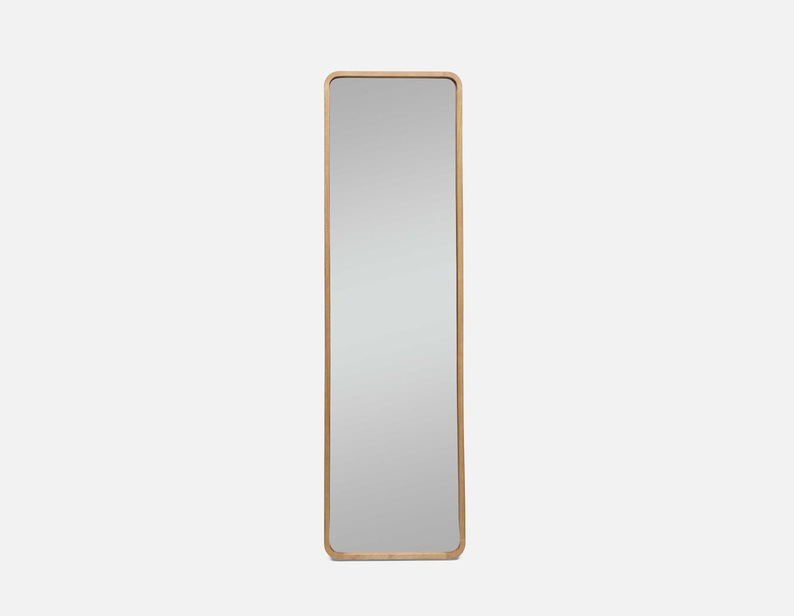 KYUSHU - miroir sur pied avec cadre en bois 46 cm x 163 cm - Brun clair