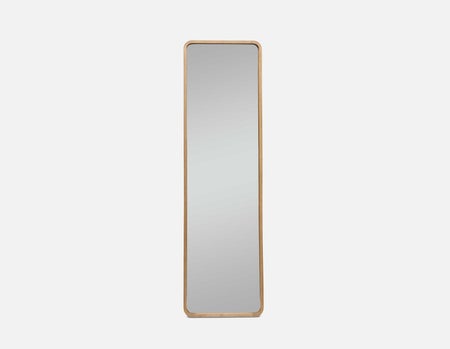 KYUSHU - miroir sur pied avec cadre en bois 46 cm x 163 cm - Brun clair