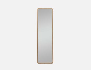 KYUSHU - miroir sur pied avec cadre en bois 46 cm x 163 cm - Brun clair