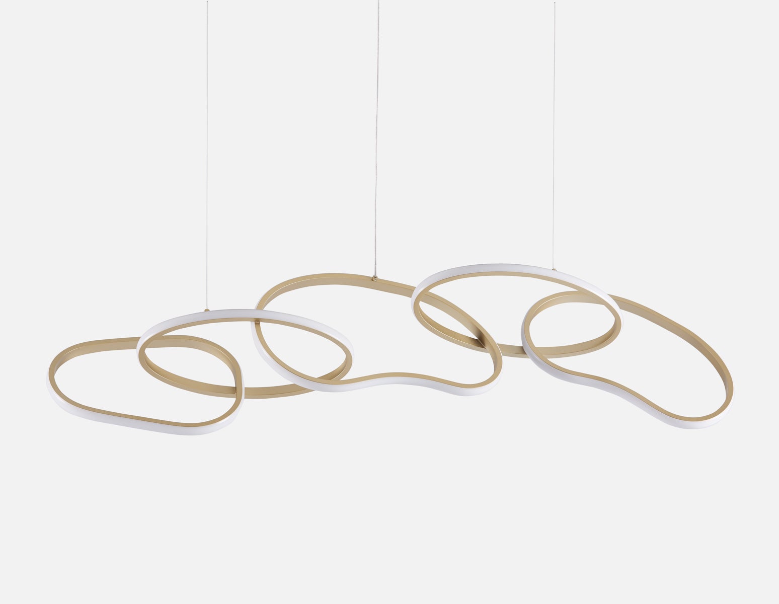 ULANI - Suspension contemporaine à intensité variable 120 cm - Laiton