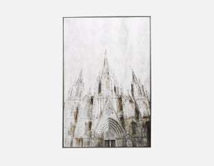 EGLISE - giclée encadré avec embellissement 100x150cm - Multi