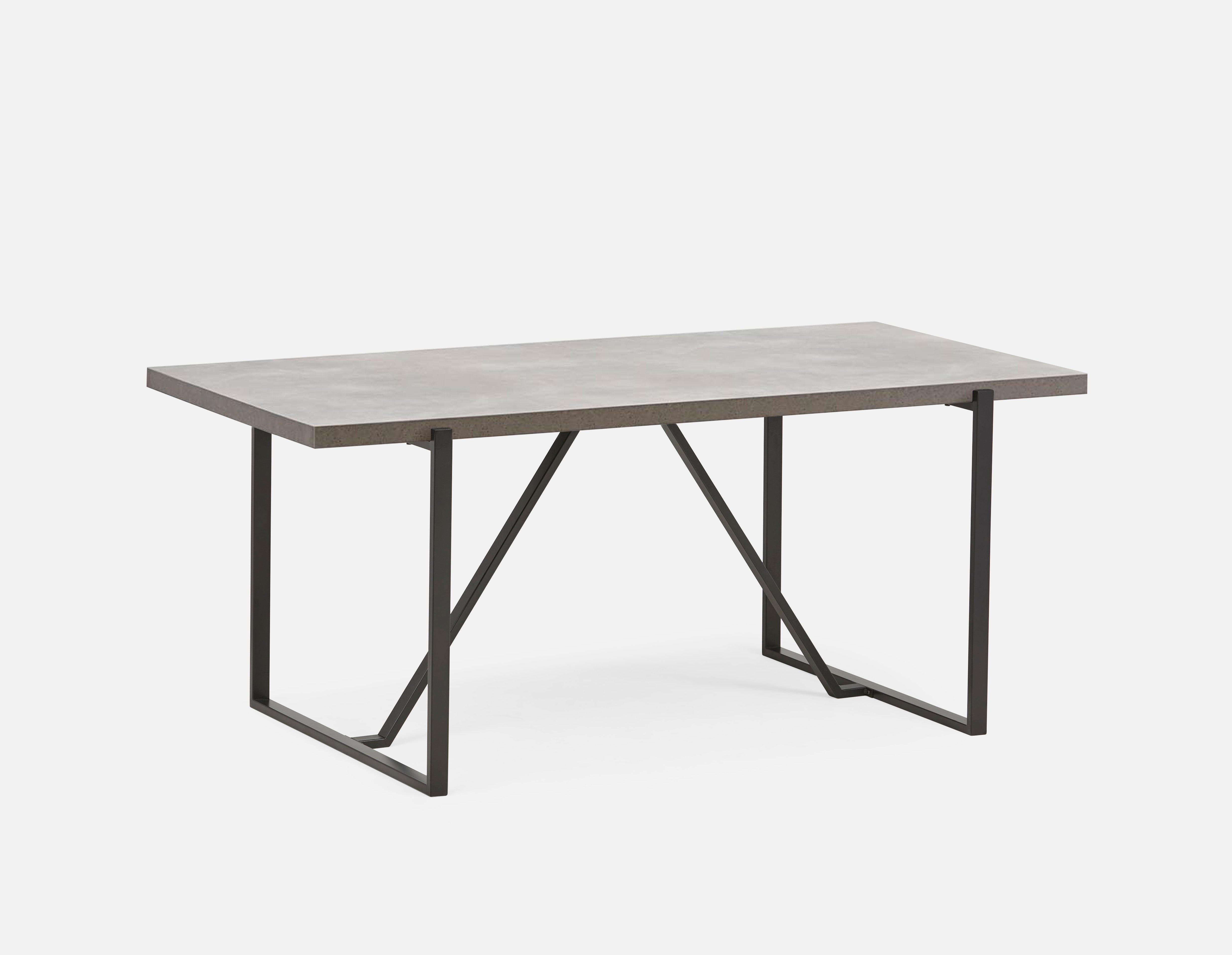 ARDA - table de salle à manger 180 cm - Gris