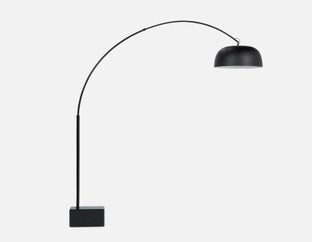 CASSIDY - lampe sur pied 225 cm haut. - Noir