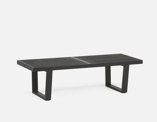 TERRY - banc 122cm - Noir