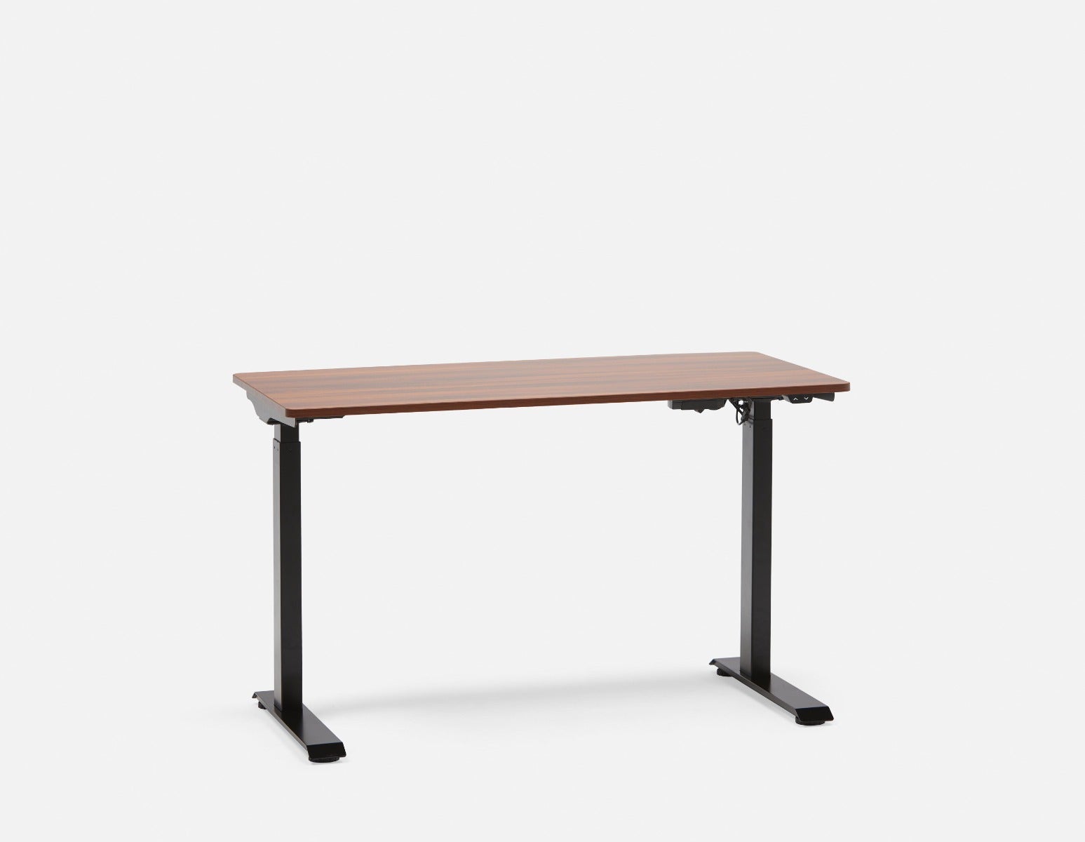 LEVER - bureau électrique à moteur unique 2 niveaux 120 cm (top inclus) - Noyer