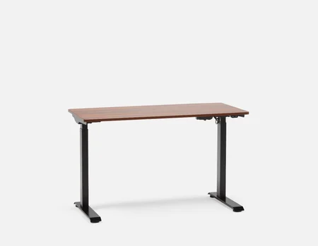 LEVER - bureau électrique à moteur unique 2 niveaux 120 cm (top inclus) - Noyer