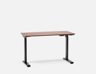 LEVER - bureau électrique à moteur unique 2 niveaux 120 cm (top inclus) - Noyer