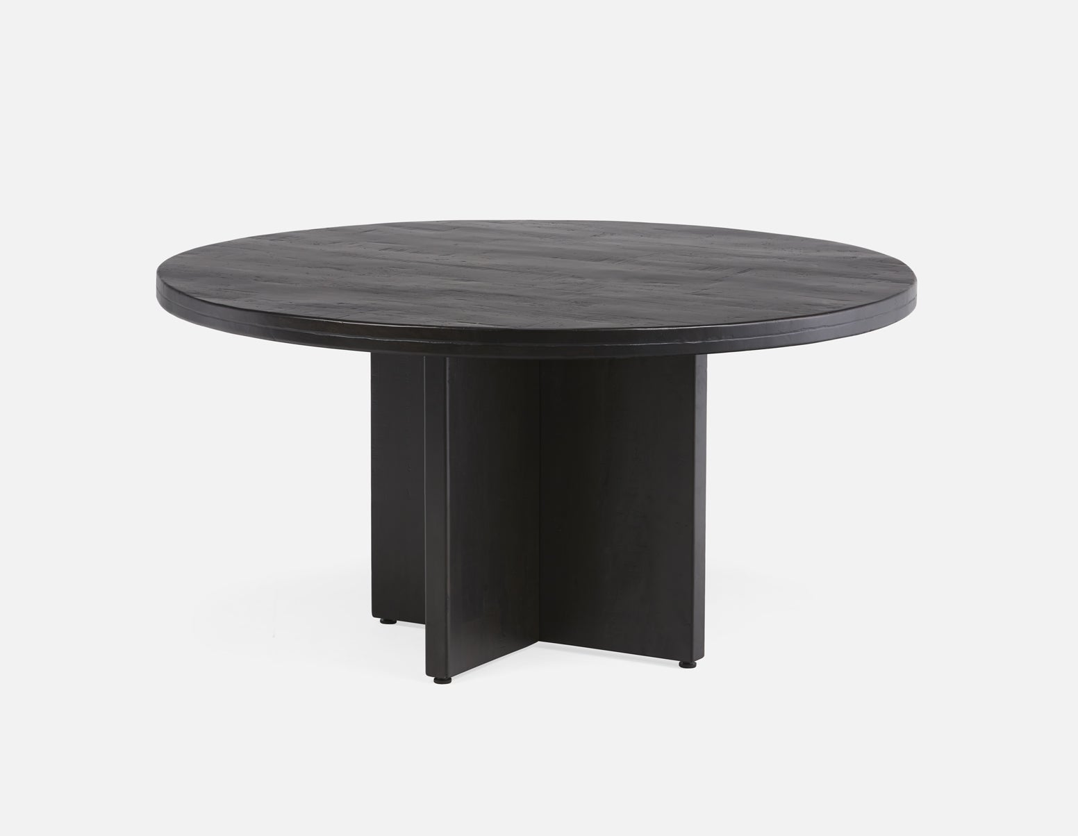 MISTRA - table de salle à manger en bois recyclé 150 cm - Noir