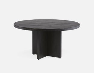 MISTRA - table de salle à manger en bois recyclé 150 cm - Noir