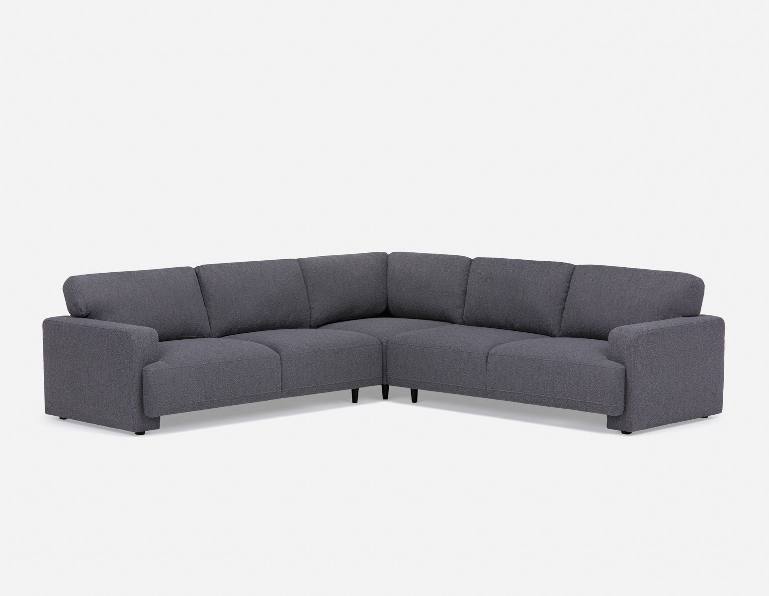 ARTHUR - canapé d'angle moderne - Gris foncé