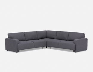 ARTHUR - canapé d'angle moderne - Gris foncé