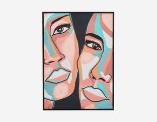 GRACE - giclée encadrée avec embellissement 50x70cm - Multi