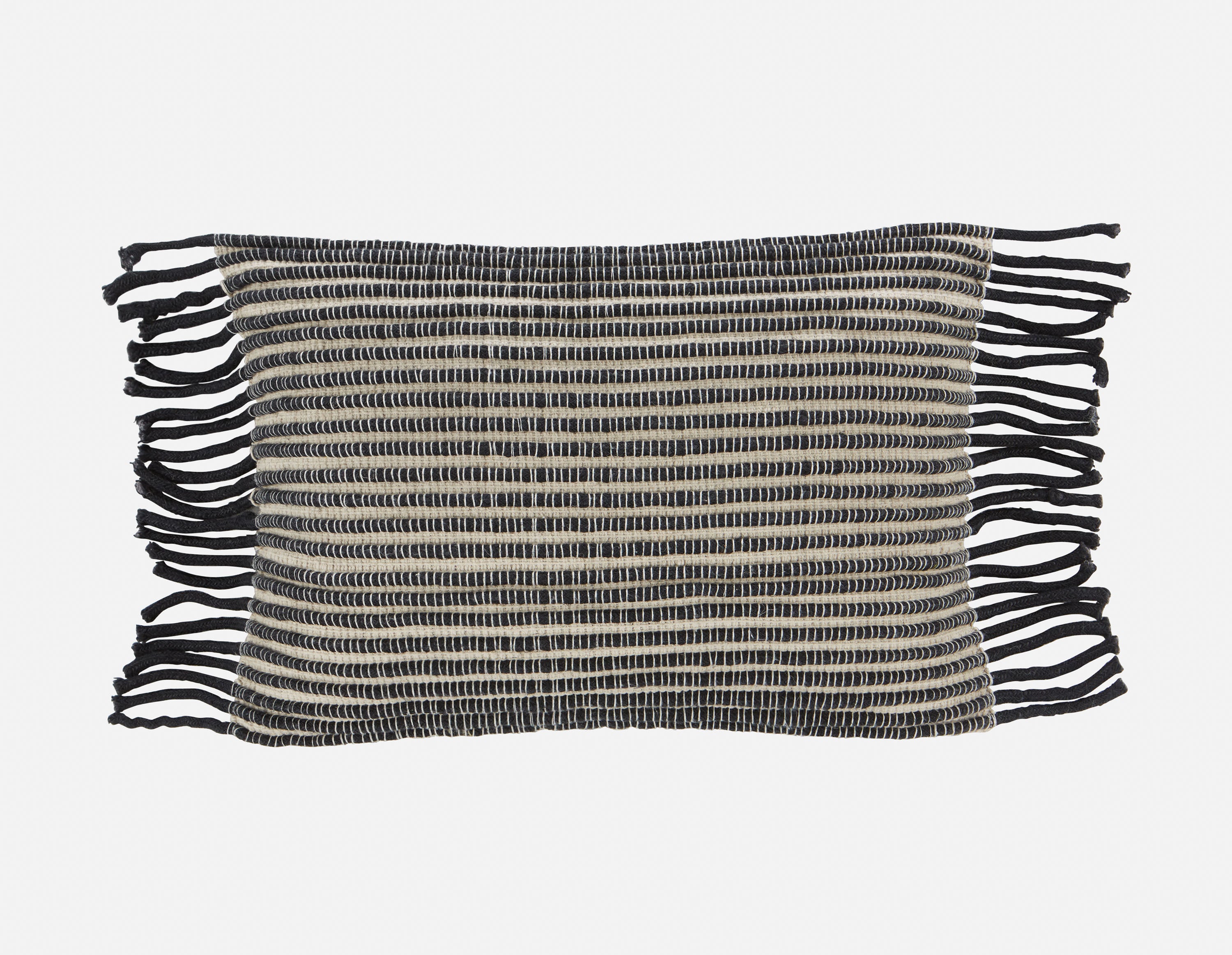 ISABELA - coussin 50cm x 35cm - Noir