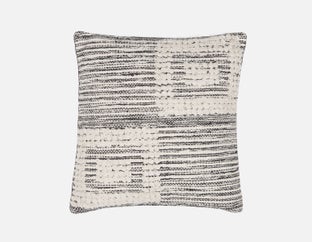GEMMA - coussin 45 cm x 45 cm - Noir/blanc