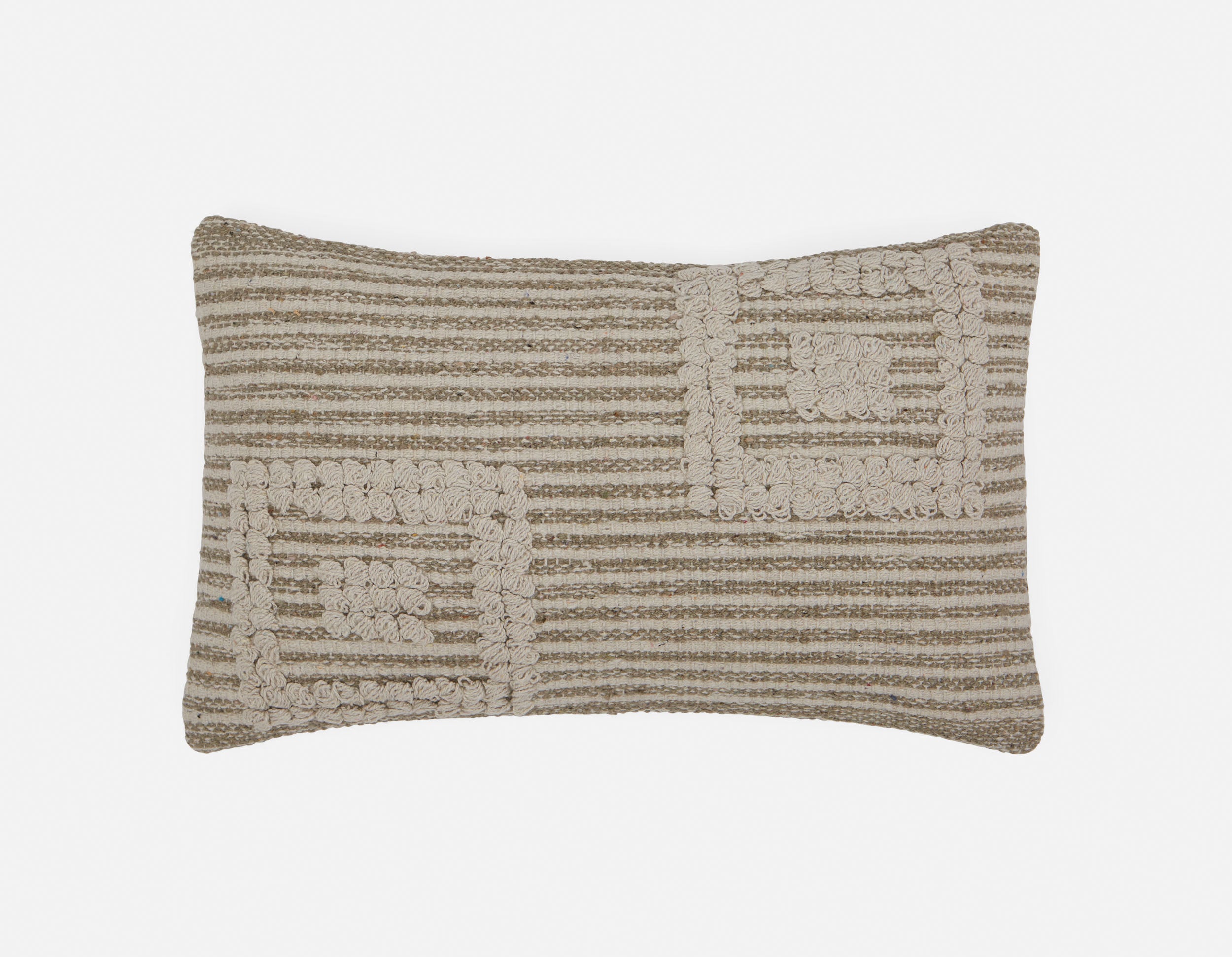 GEMMA - coussin 30 cm x 50 cm - Noir/blanc