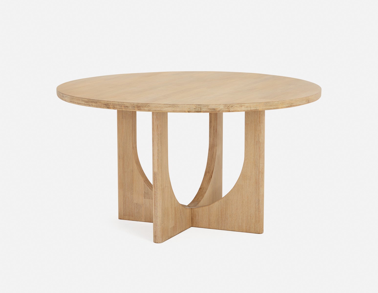 PRIYA - table de salle à manger en bois d'acacia ronde 140cm - Naturel