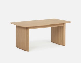 LESTER - table à rallonge 180 cm à 220 cm - Naturel