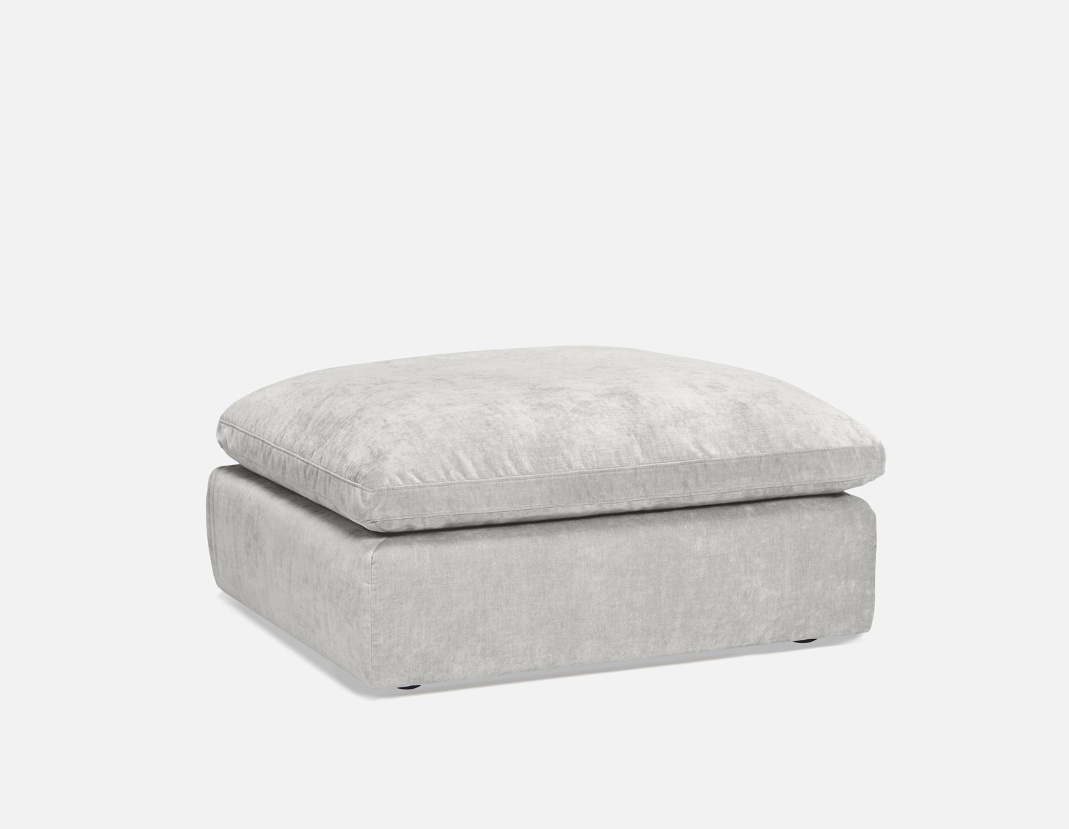 CHABLIS - pouf luxueux - Gris