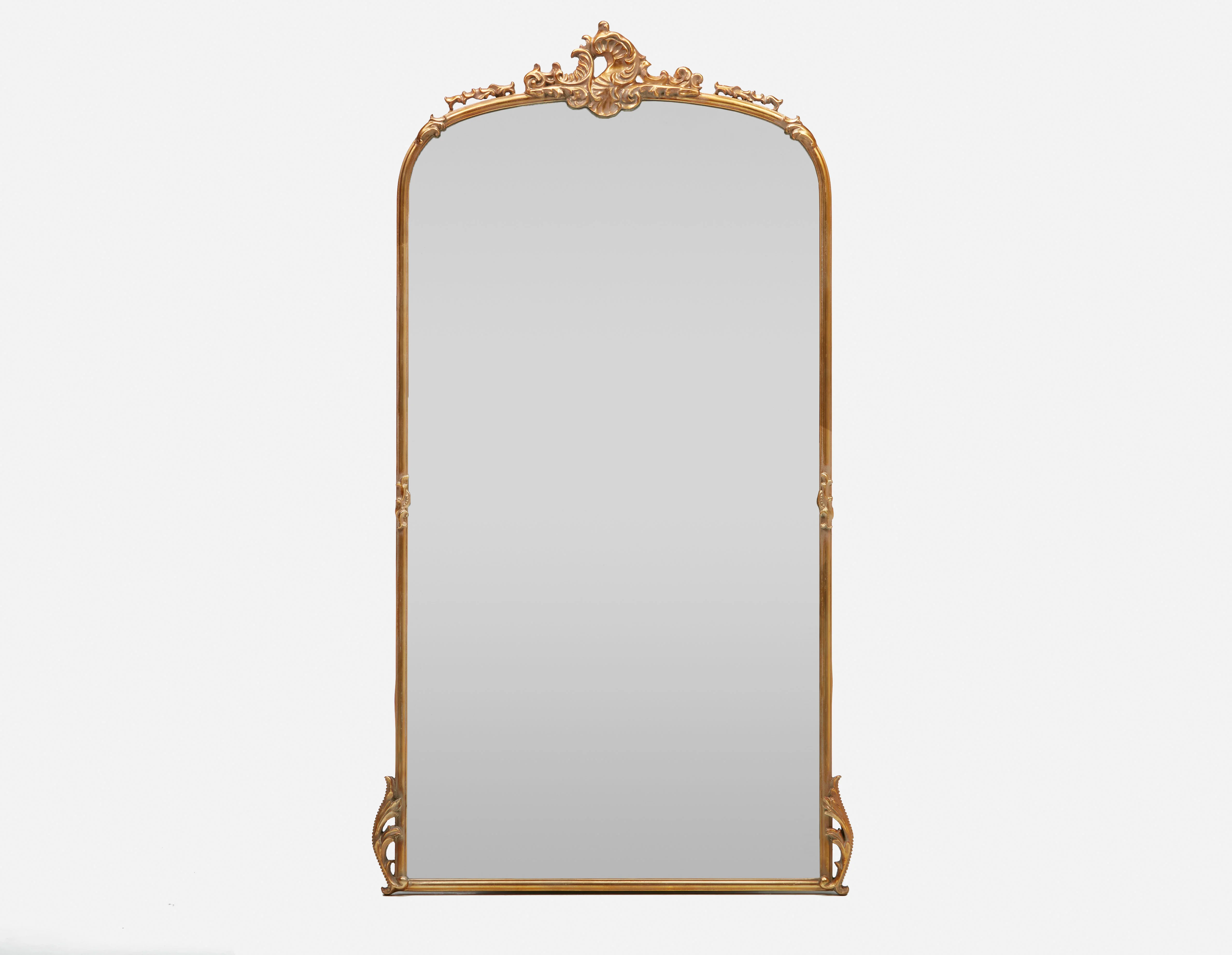 PASCALE - miroir avec cadre en fer 104 cm x 189 cm - Or