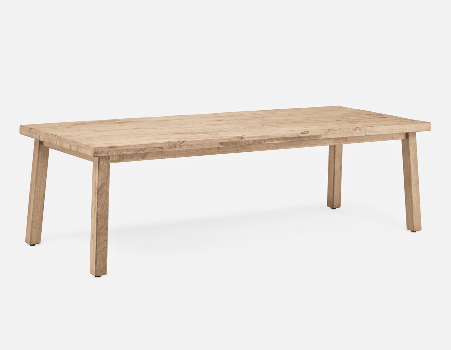 THESSALIA - grande table de salle à manger en bois de manguier massif vieilli 260 cm - Naturel