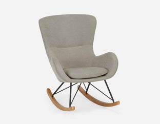 BENNET - fauteuil berçant - Gris