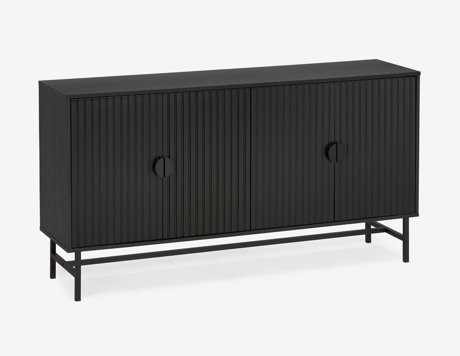 MONTANA - buffet 4 portes moderne - Noir