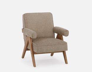 HAZEL - chaise d'appoint classique du milieu du siècle - Taupe