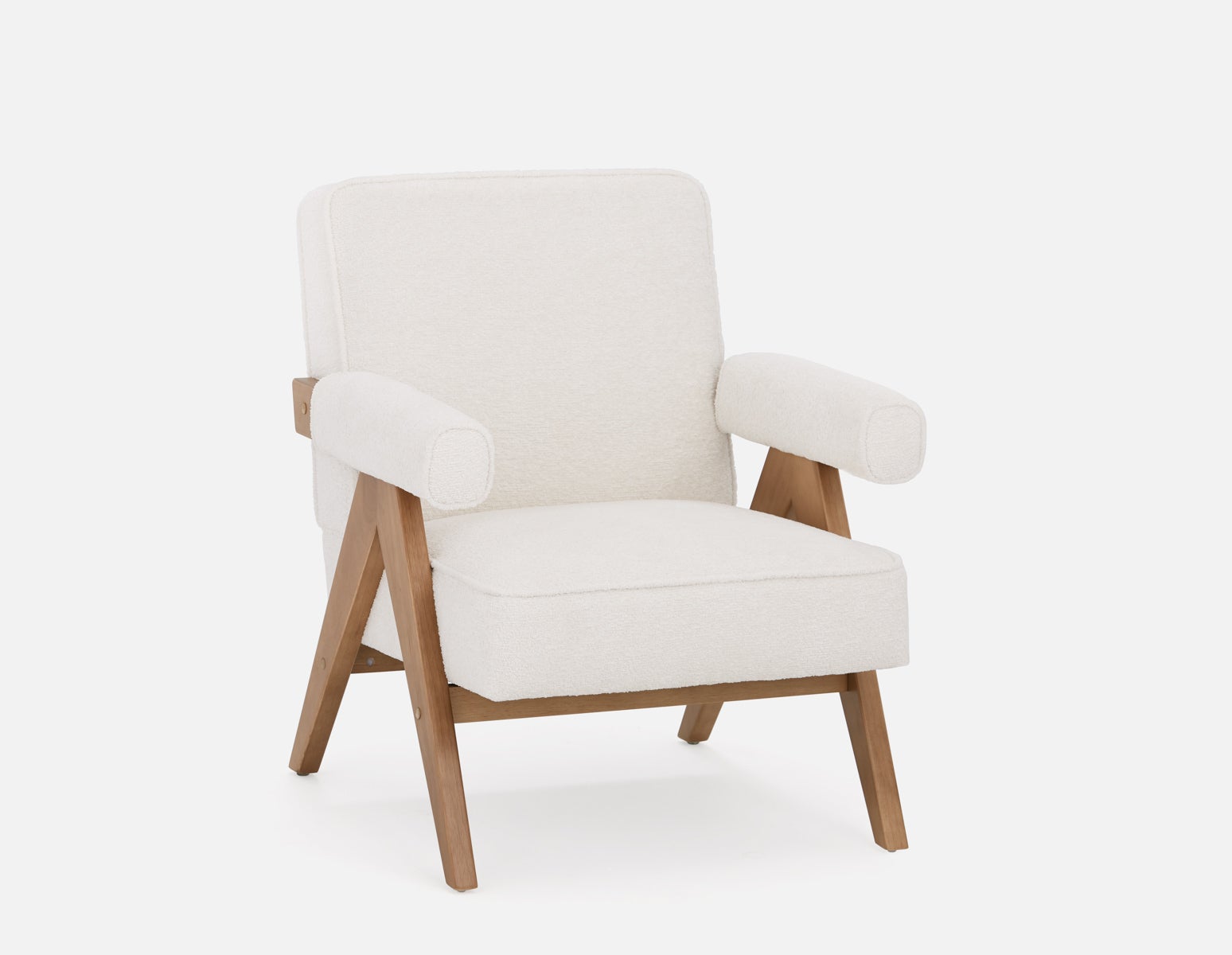 HAZEL - chaise d'appoint classique du milieu du siècle - Beige