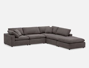 SOFT - canapé d'angle modulaire 5-mcx contemporain - Gris
