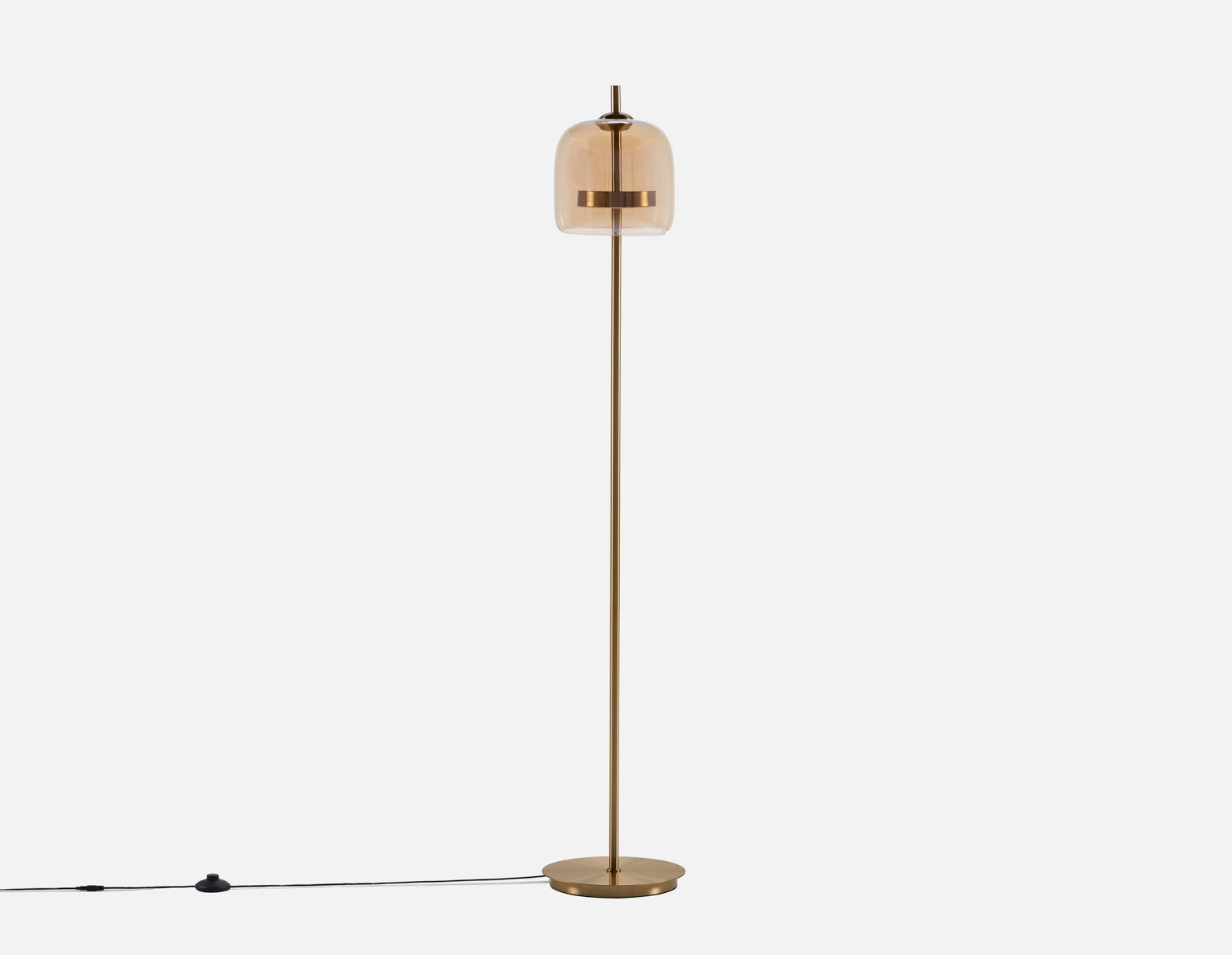 TRUDY - lampe sur pied 155 cm haut. - Ambre