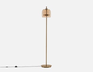 TRUDY - lampe sur pied 155 cm haut. - Ambre