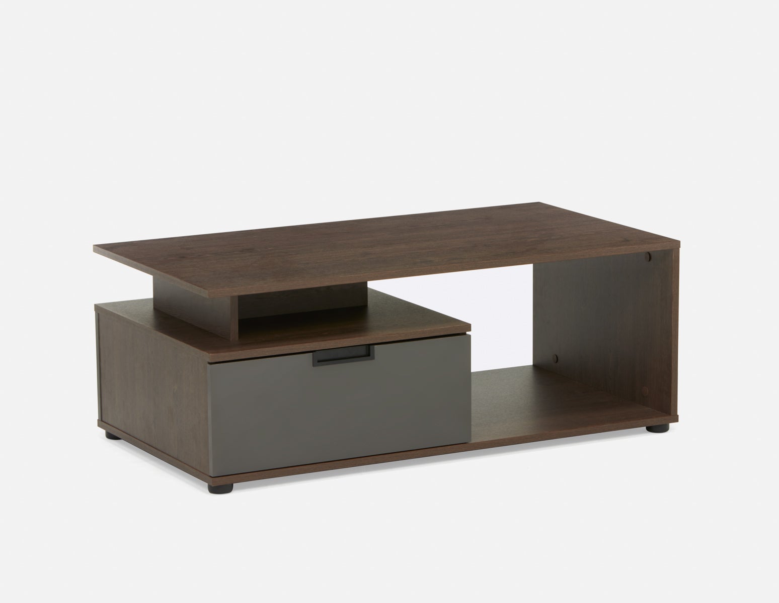 OZZY - table basse contemporaine - Noyer