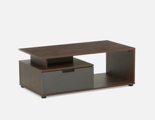 OZZY - table basse contemporaine - Noyer