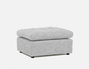 LEONIA - pouf contemporain - Gris
