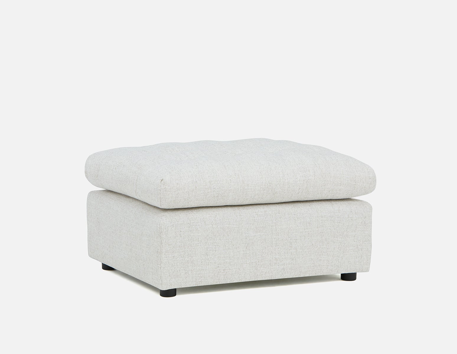 LEONIA - pouf contemporain - Crème
